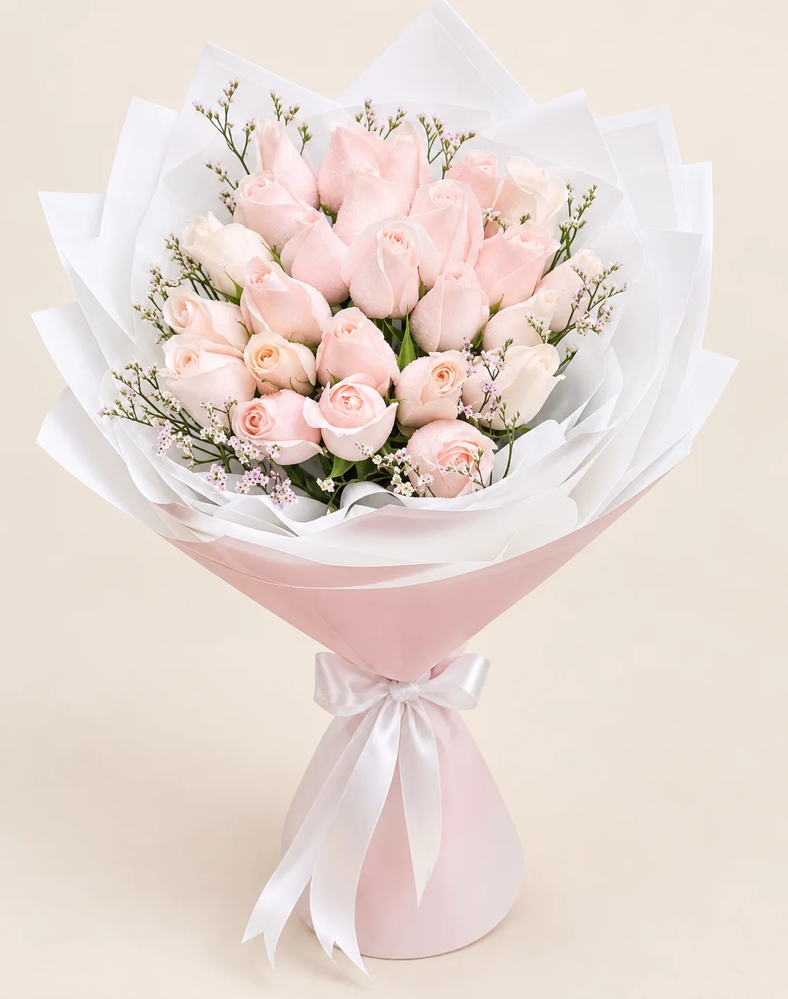 White & Pink Rose