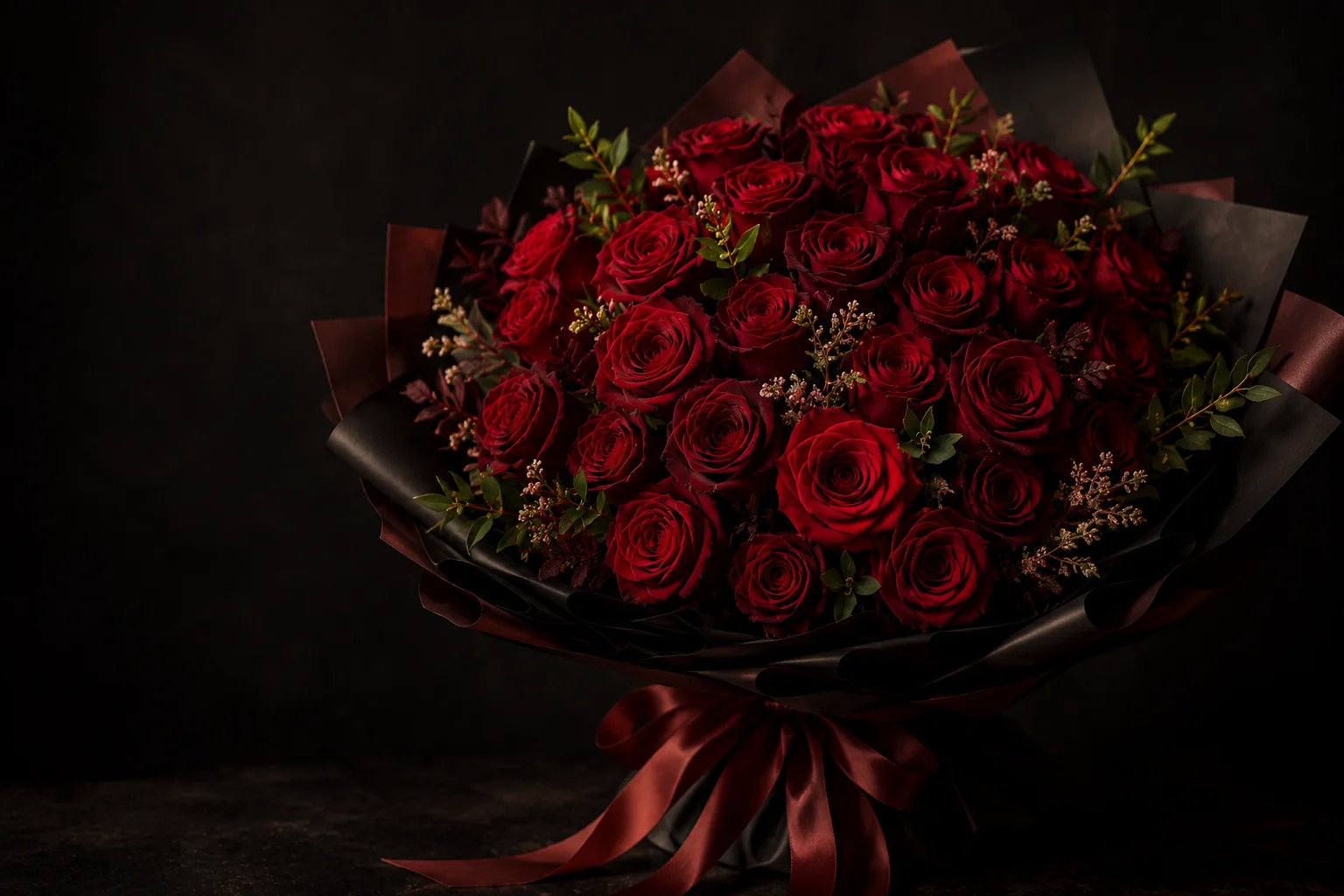 Anniversary red rose bouquet